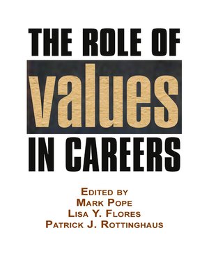 cover image of The Role of Values in Careers